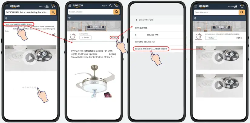 CEILING FAN LIGHT INSTALLATION VIDEO