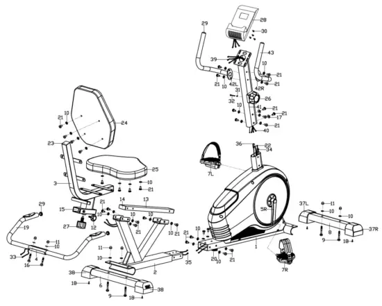 JLL RE200 Recumbent Exercise Bike For Home - 2