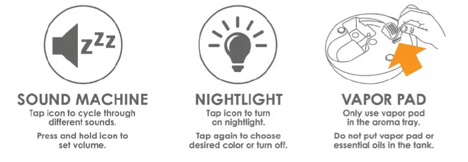 Crane DROP -Top -Fill -Ultrasonic -Cool- Mist -Humidifier -with -Sound -Machine -2