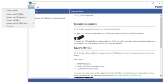 Connecting to uPyxis® Desktop App