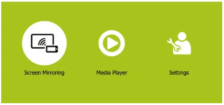 PHLIPS PicoPix Nano Mini Projector - Access home menu