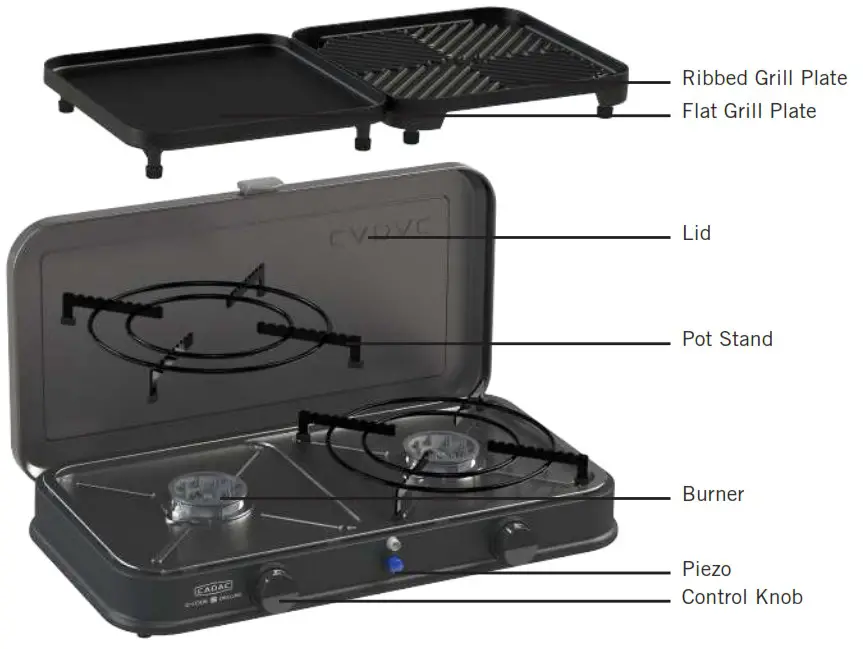 CADAC 202P1 2 cook Pro Deluxe kooktoestel - Product Code 1