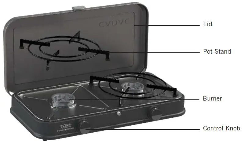 CADAC 202P1 2 cook Pro Deluxe kooktoestel - Product Code 2