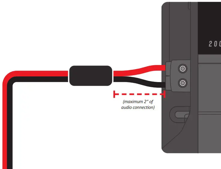 STETSOM 2000 Bravo Full Range Mono Digital Car Amplifier - Ferrite instalation