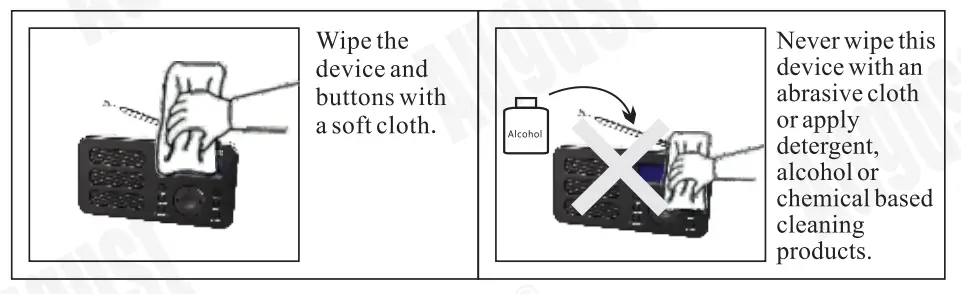 August MB225B Portable DAB or DAB or FM Alarm Clock Radio - Maintenance