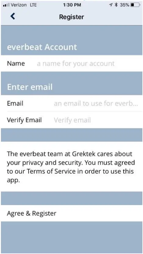 Creating an everbeat Account