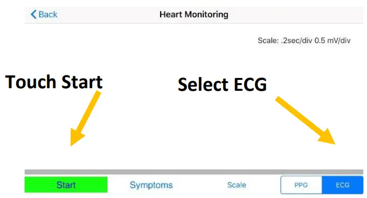 Recording your ECG