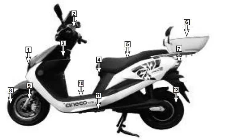 CSC-Motorcycle-ZWiz-Red-Scooter-1