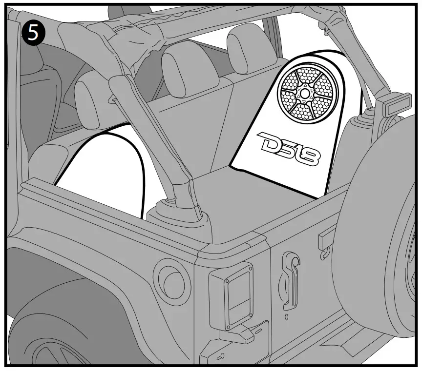 DS18 JK SUB12 LR 12 Inch Subwoofer Box Left and Right - Figure 6