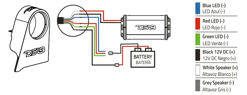 DS18 JK SUB12 LR 12 Inch Subwoofer Box Left and Right - Figure 8