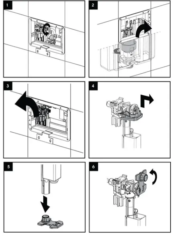KOLO 94163-002 Technic GT Smart Fresh Clip Flushing Control Button - fig 11