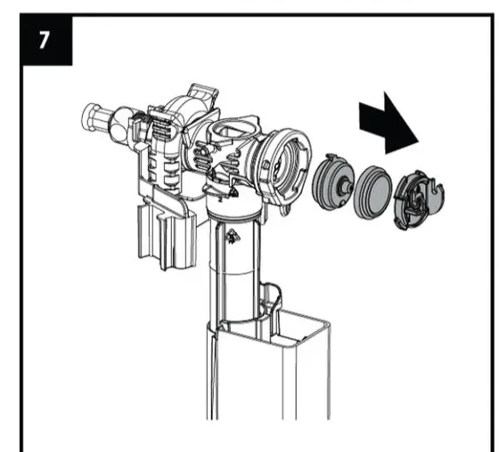 KOLO 94163-002 Technic GT Smart Fresh Clip Flushing Control Button - fig 112