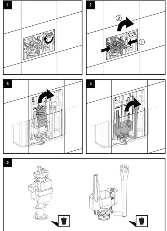 KOLO 94163-002 Technic GT Smart Fresh Clip Flushing Control Button - fig 3