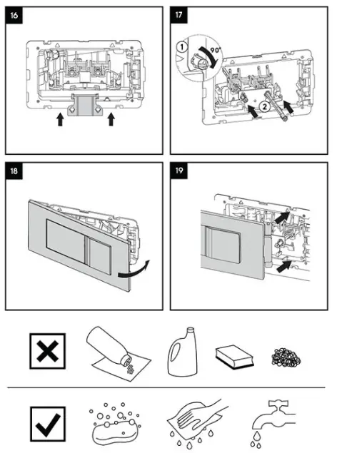 KOLO 94163-002 Technic GT Smart Fresh Clip Flushing Control Button - fig 6