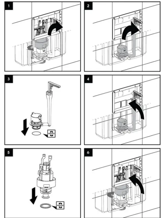 KOLO 94163-002 Technic GT Smart Fresh Clip Flushing Control Button - fig 9