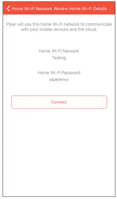 piper - Confirm your home