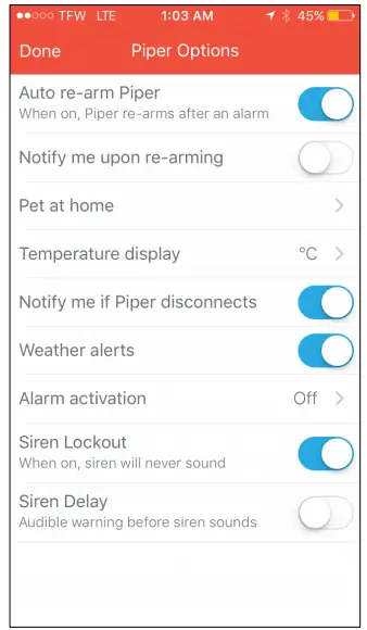 piper - Piper Options