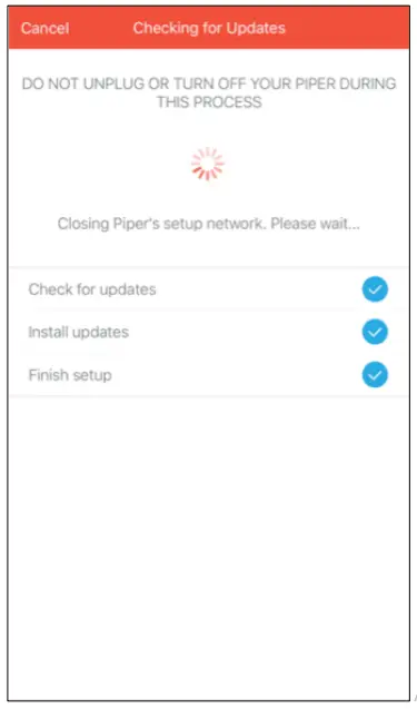piper - Your Piper will automatically h