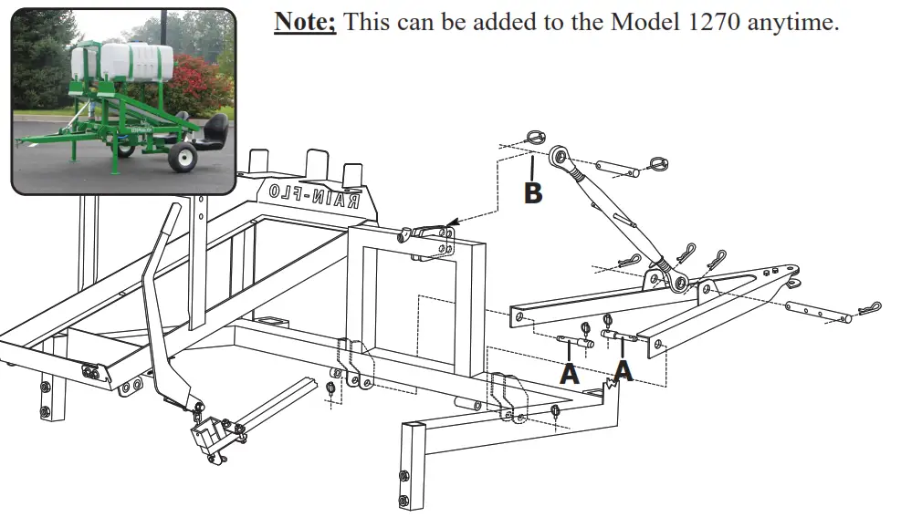 Rain-Flo IRRIGATION 1270 Water Wheel Transplanter - trailer