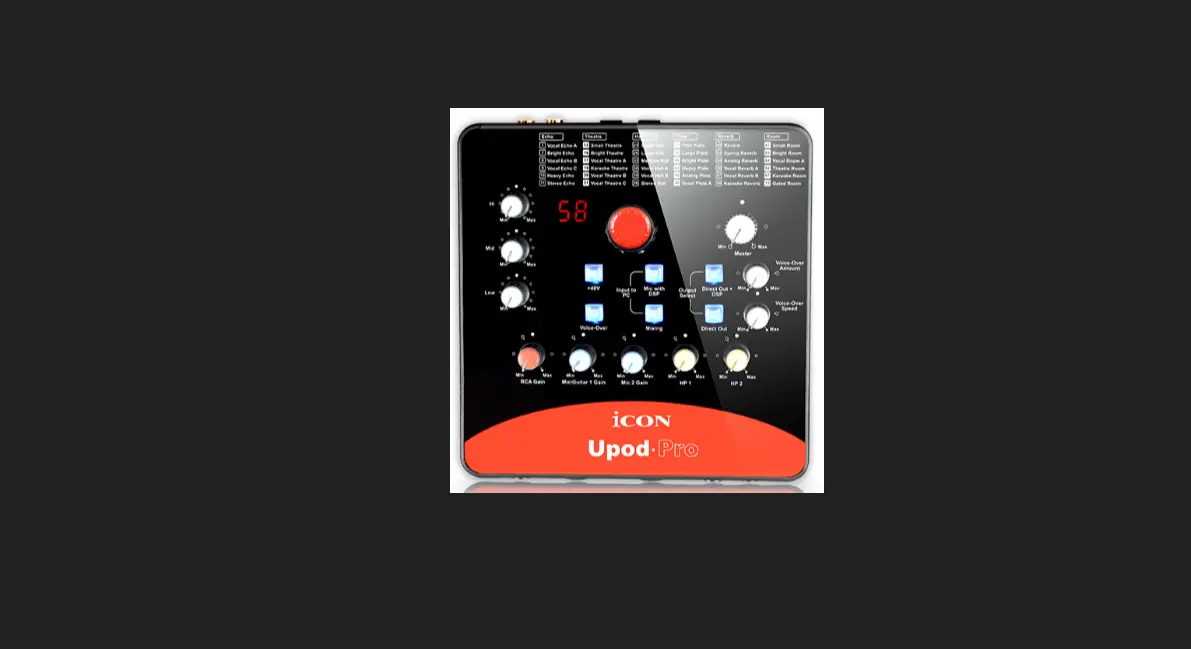 Icon Upod Pro Usb Audio Recording Interface User Guide