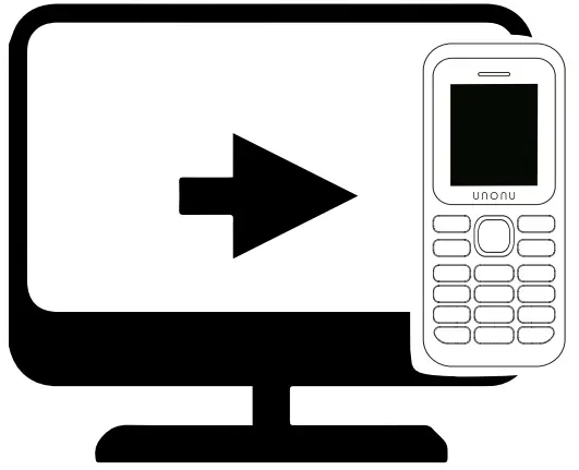 UNONU J8 2G Bar Phone - cable