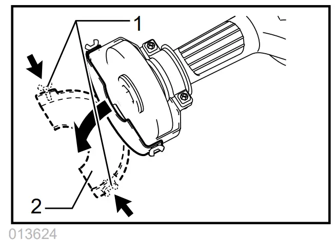 makita GS5000 125mm Straight Grinder Trigger - Switch action2