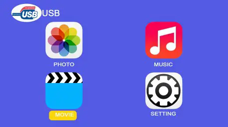 XuanPad M8 F Mini Projector - Playing the MOVIE