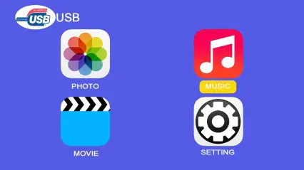 XuanPad M8 F Mini Projector - Playing the MUSIC 2