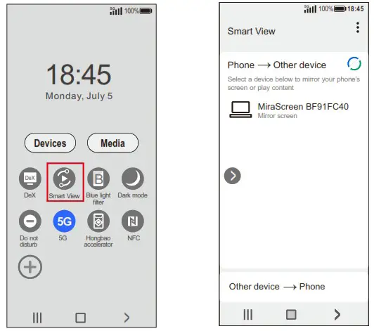 XuanPad M8 F Mini Projector - Samsung