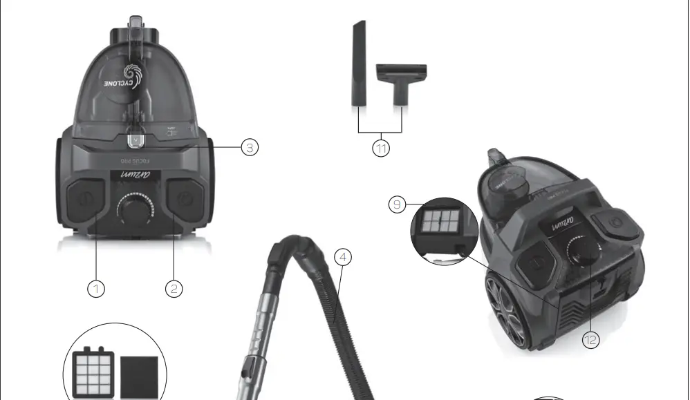 arzum AR4077 Focus Pro Cyclone System Vacuum Cleaner-fig2