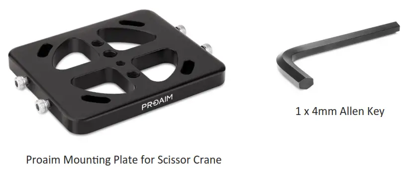 PROAIM AP PTP SCSR Mounting Plate for Scissor Crane- fig