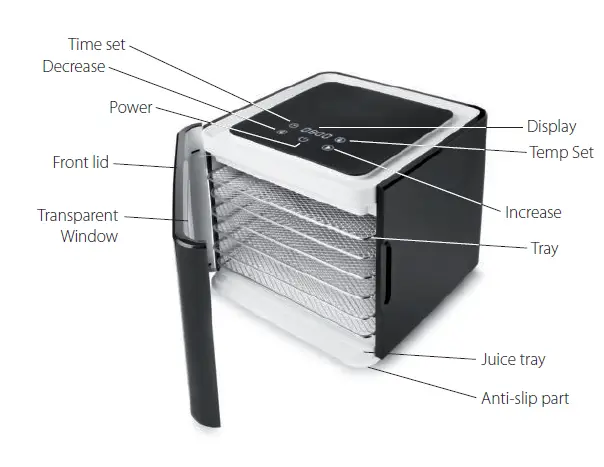 PHILCO PHFD 7067 Portable Food Dehydrator fig1