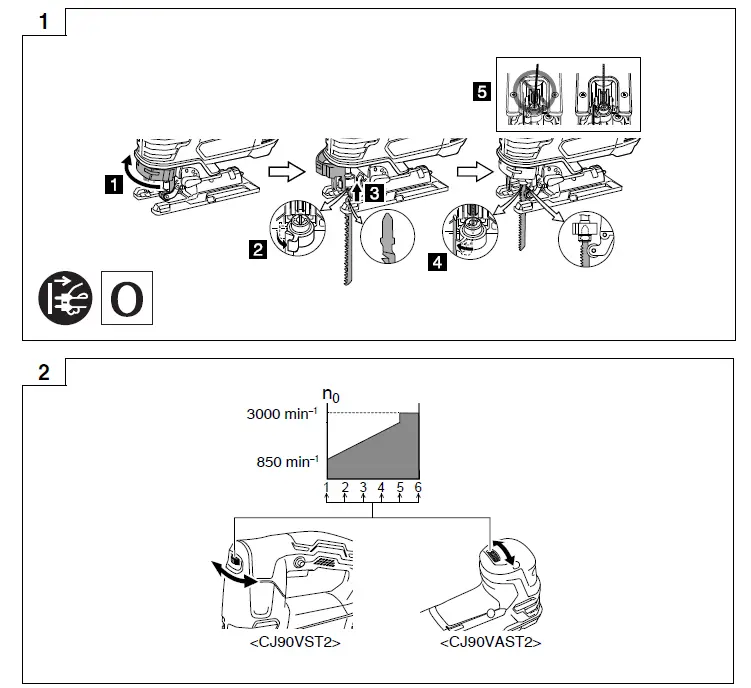 HiKOKI CJ 90VST2 Powerful Professional Electric Jigsaw 1
