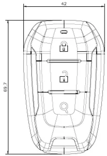 KYUNGWOO Smart Key Fob A03