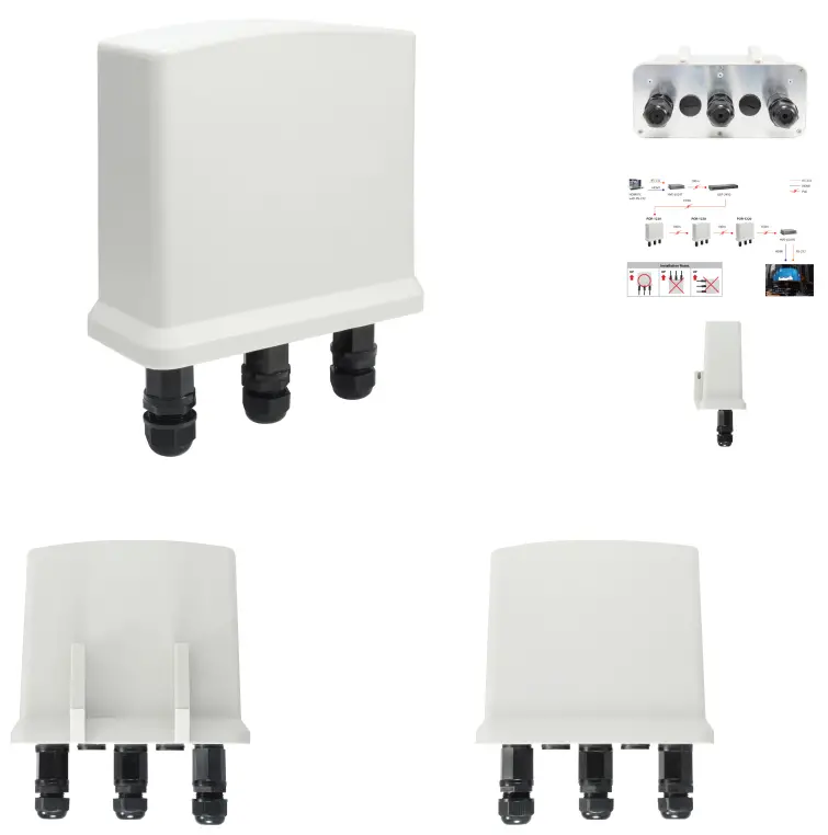 CONCEPTRONIC POR 1220 Outdoor Gigabit PoE Plus Repeater - FIGURE 1