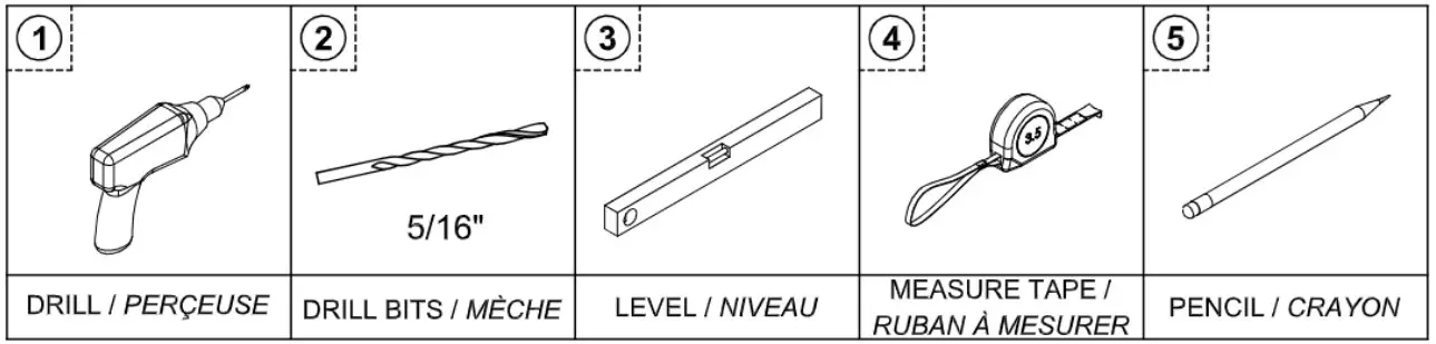 TOOLS AND MATERIALS REQUIRED 