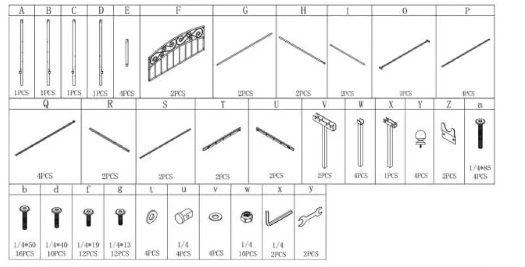 maocao hoom 715F-Black-Metal-Platform-Bed-Frame-FIG- (2)
