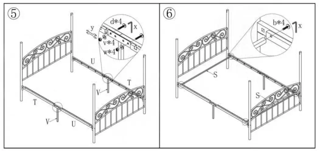 maocao hoom 715F-Black-Metal-Platform-Bed-Frame-FIG- (5)