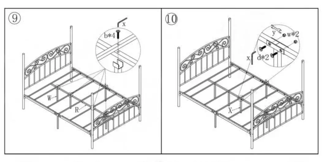 maocao hoom 715F-Black-Metal-Platform-Bed-Frame-FIG- (7)