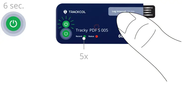 Receiving a tracker
