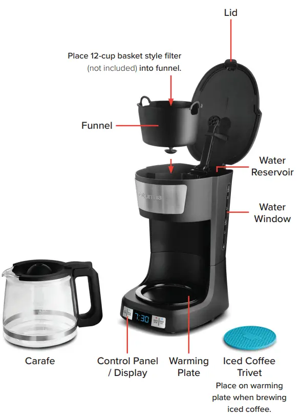 Gourmia GCM3259 Programmable Hot and Iced Coffee Maker - Fig 4