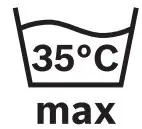 Max. water temperature