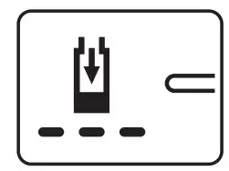 Flashing battery charge indicator