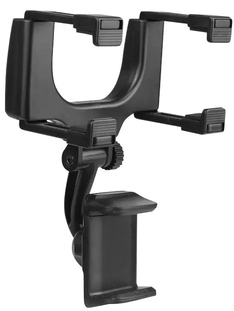 EUFAB 17521 Smartphone Holder for Car Rear View Mirror Attachment