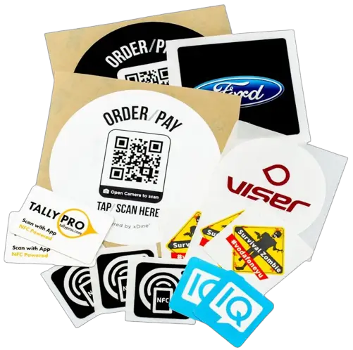 GoToTags Custom NFC Sticker 18 mm x 18 mm Square