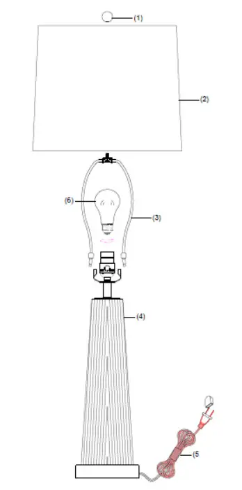 TREND BT5760 Chiara Polished Chrome Table Lamp -