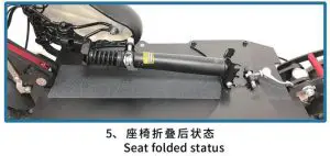 FIG 4 Seat folding instructions