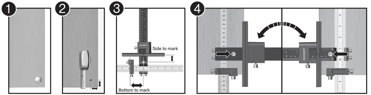 MILESCRAFT 1340 Hardware Jig Kit - fig 3