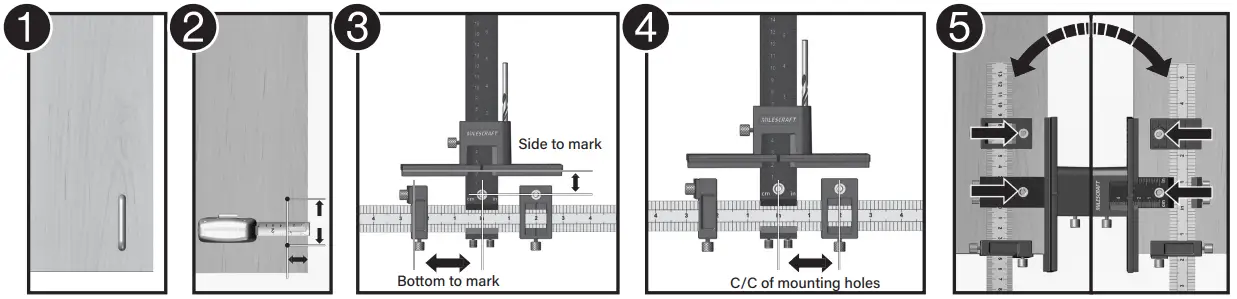 MILESCRAFT 1340 Hardware Jig Kit - fig 4