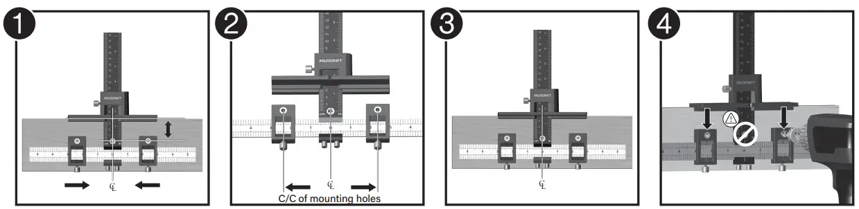 MILESCRAFT 1340 Hardware Jig Kit - fig 6